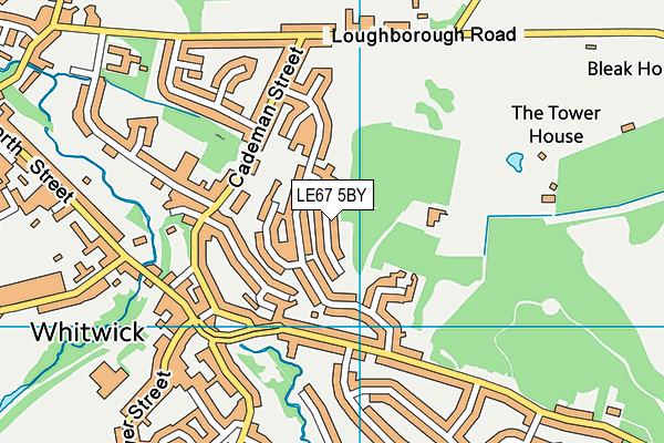 LE67 5BY map - OS VectorMap District (Ordnance Survey)