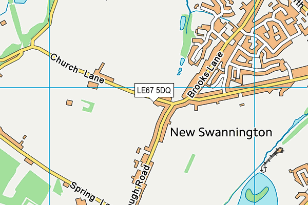 New Swannington Primary School map (LE67 5DQ) - OS VectorMap District (Ordnance Survey)