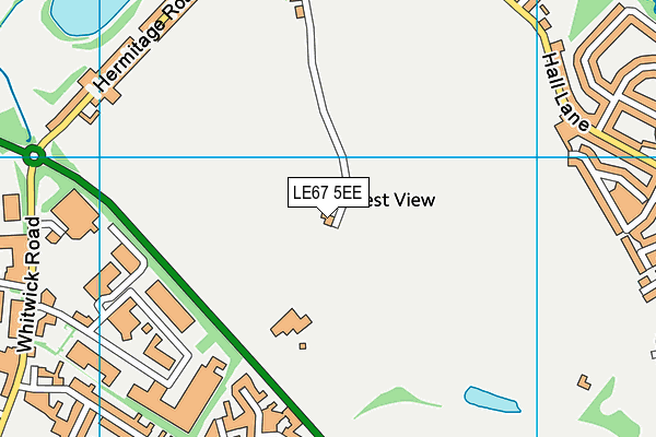 LE67 5EE map - OS VectorMap District (Ordnance Survey)