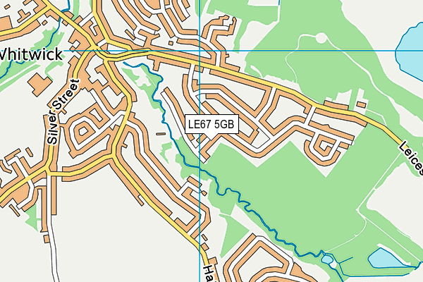 LE67 5GB map - OS VectorMap District (Ordnance Survey)