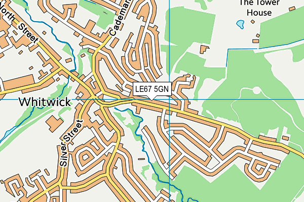 LE67 5GN map - OS VectorMap District (Ordnance Survey)