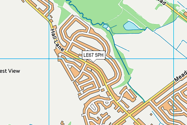 LE67 5PH map - OS VectorMap District (Ordnance Survey)