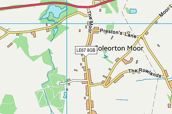 LE67 8GB map - OS VectorMap District (Ordnance Survey)