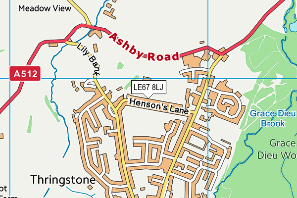 Thringstone Primary School map (LE67 8LJ) - OS VectorMap District (Ordnance Survey)