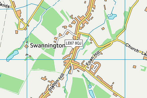 Swannington Church of England Primary School map (LE67 8QJ) - OS VectorMap District (Ordnance Survey)
