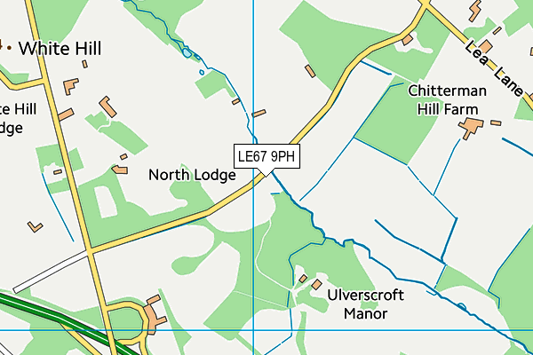 LE67 9PH map - OS VectorMap District (Ordnance Survey)