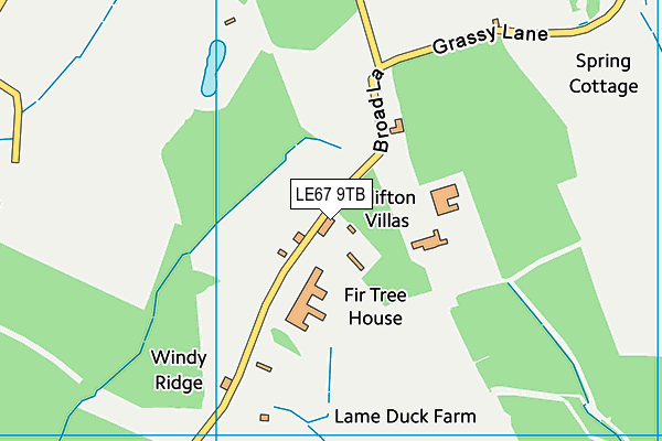 South Charnwood High School map (LE67 9TB) - OS VectorMap District (Ordnance Survey)