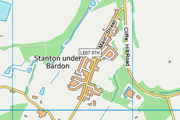 LE67 9TH map - OS VectorMap District (Ordnance Survey)