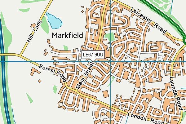 Map of MARKFIELD CONVENIENCE STORE LTD at district scale