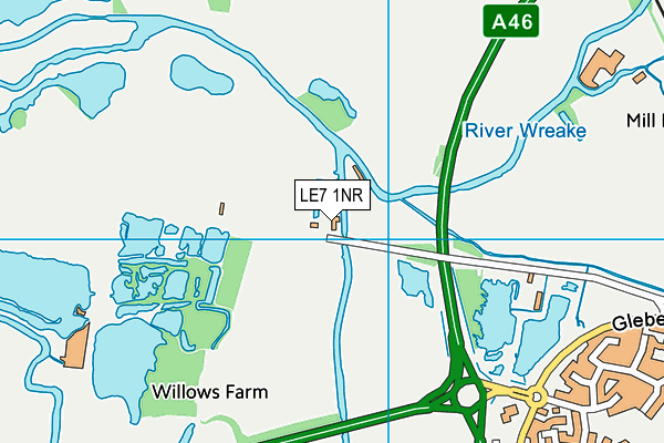 LE7 1NR map - OS VectorMap District (Ordnance Survey)