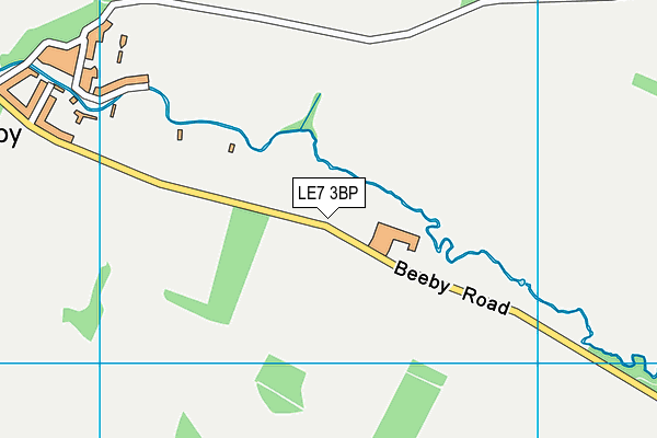 LE7 3BP map - OS VectorMap District (Ordnance Survey)