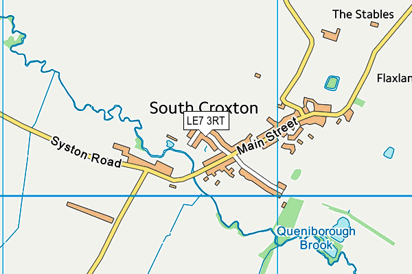 LE7 3RT map - OS VectorMap District (Ordnance Survey)