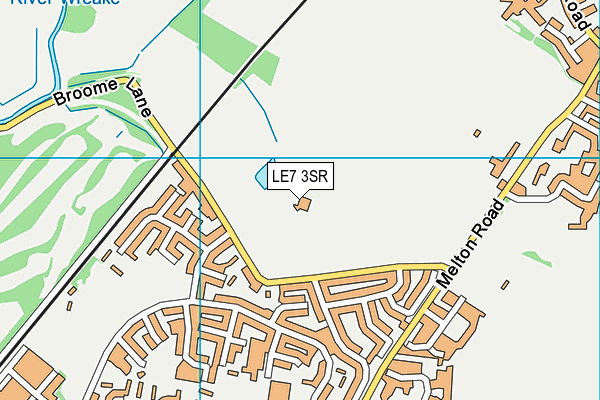 LE7 3SR map - OS VectorMap District (Ordnance Survey)