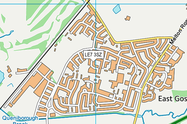 LE7 3SZ map - OS VectorMap District (Ordnance Survey)