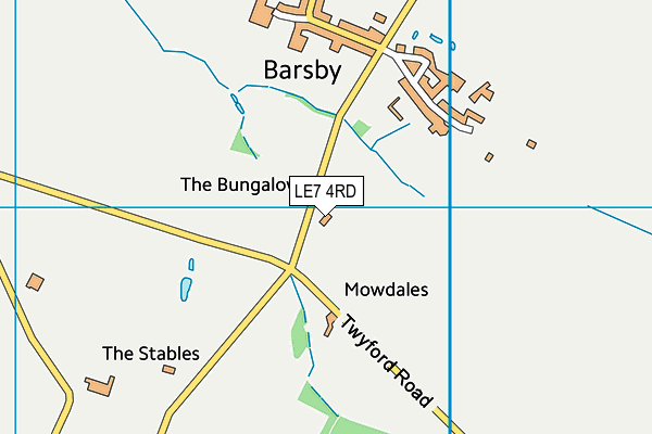 LE7 4RD map - OS VectorMap District (Ordnance Survey)