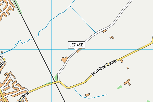 LE7 4SE map - OS VectorMap District (Ordnance Survey)