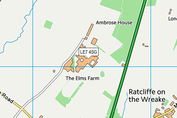 Ratcliffe College map (LE7 4SG) - OS VectorMap District (Ordnance Survey)