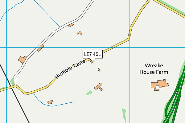 LE7 4SL map - OS VectorMap District (Ordnance Survey)
