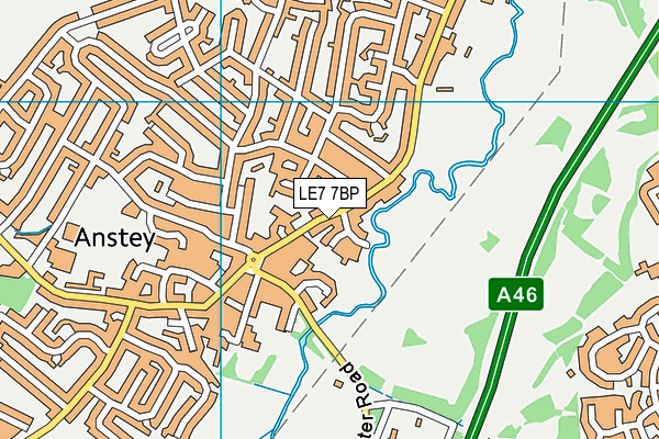 Anstey Nomads Fc map (LE7 7BP) - OS VectorMap District (Ordnance Survey)