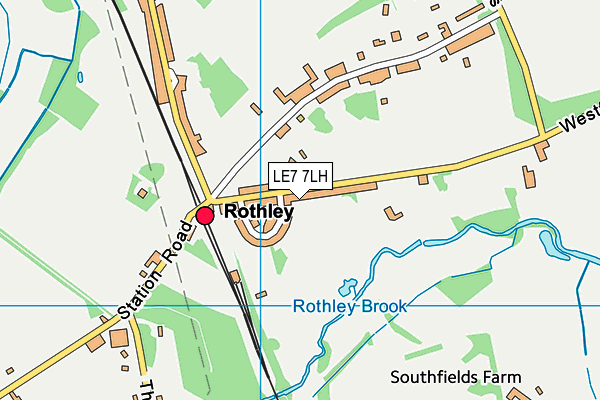 Rothley Park Golf Club map (LE7 7LH) - OS VectorMap District (Ordnance Survey)