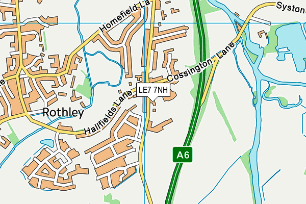 Map of ROTHLEY TILING LTD at district scale