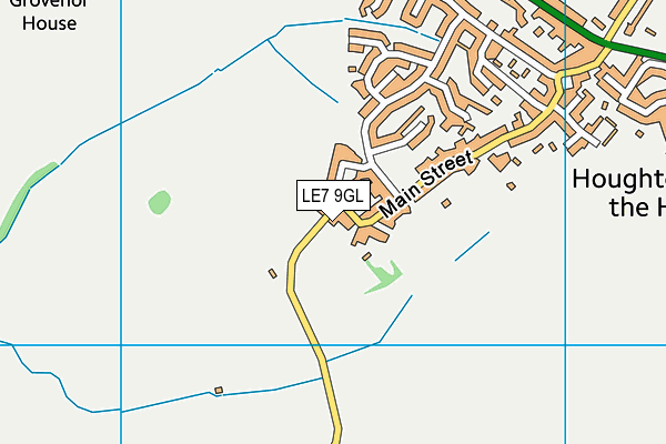 Dixon's Field map (LE7 9GL) - OS VectorMap District (Ordnance Survey)