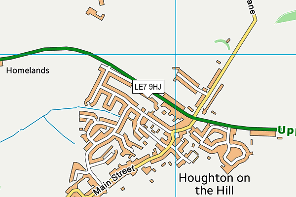 LE7 9HJ map - OS VectorMap District (Ordnance Survey)