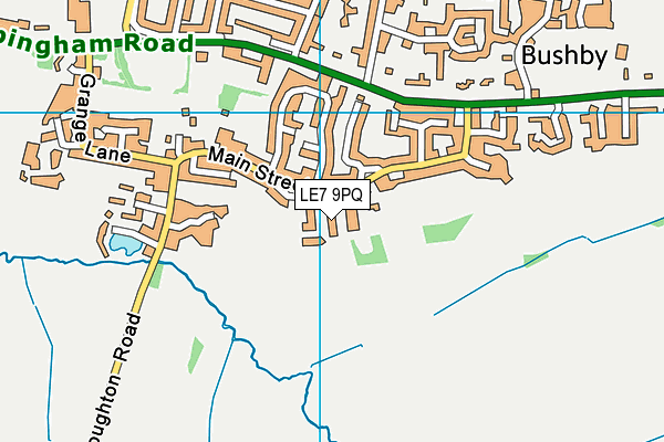 LE7 9PQ map - OS VectorMap District (Ordnance Survey)