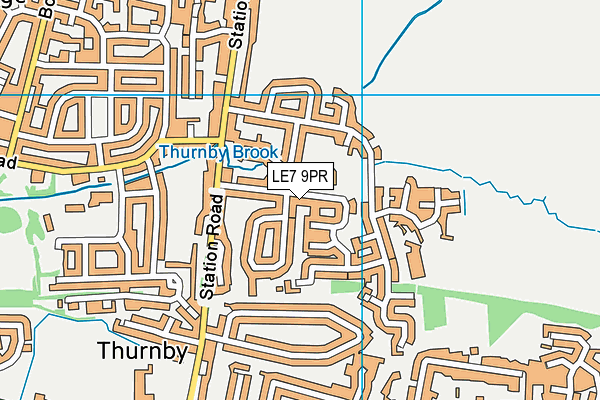 Fernvale Primary School map (LE7 9PR) - OS VectorMap District (Ordnance Survey)