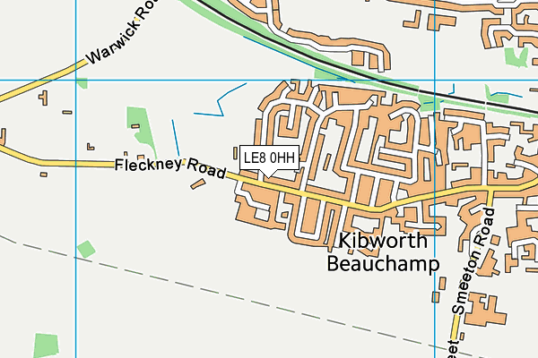 LE8 0HH map - OS VectorMap District (Ordnance Survey)