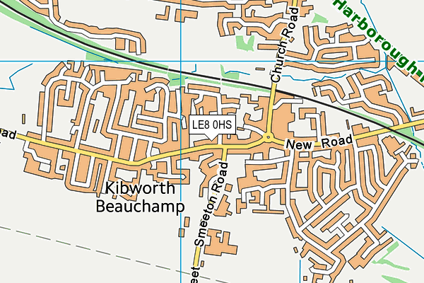 LE8 0HS map - OS VectorMap District (Ordnance Survey)