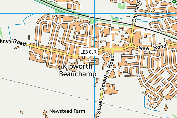 LE8 0JR map - OS VectorMap District (Ordnance Survey)