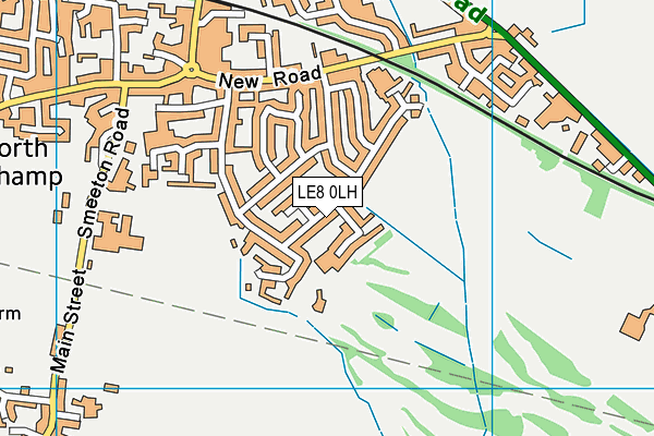 LE8 0LH map - OS VectorMap District (Ordnance Survey)