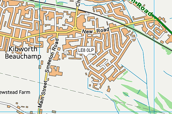 LE8 0LP map - OS VectorMap District (Ordnance Survey)