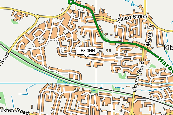 LE8 0NH map - OS VectorMap District (Ordnance Survey)
