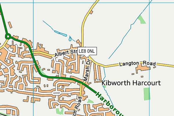 LE8 0NL map - OS VectorMap District (Ordnance Survey)