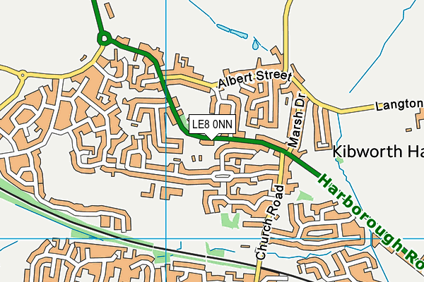 LE8 0NN map - OS VectorMap District (Ordnance Survey)