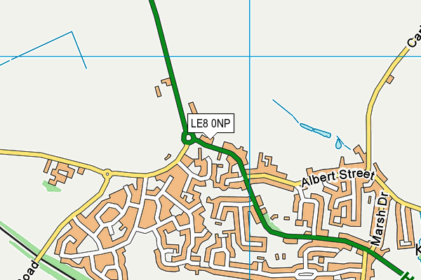 LE8 0NP map - OS VectorMap District (Ordnance Survey)