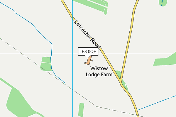 LE8 0QE map - OS VectorMap District (Ordnance Survey)