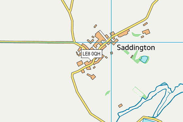 LE8 0QH map - OS VectorMap District (Ordnance Survey)