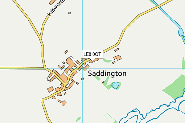 LE8 0QT map - OS VectorMap District (Ordnance Survey)