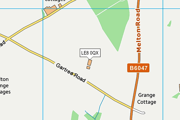 LE8 0QX map - OS VectorMap District (Ordnance Survey)