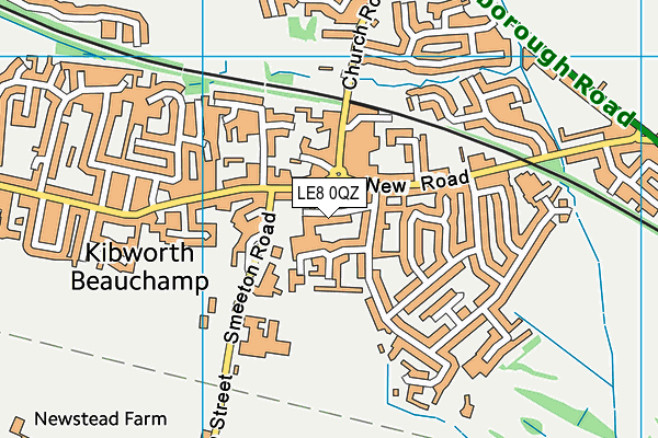 LE8 0QZ map - OS VectorMap District (Ordnance Survey)