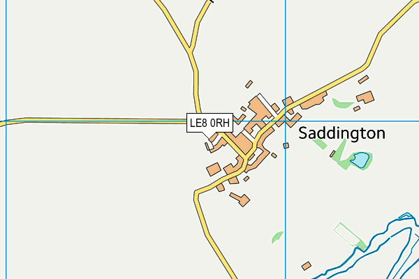 LE8 0RH map - OS VectorMap District (Ordnance Survey)