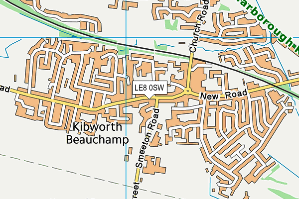 LE8 0SW map - OS VectorMap District (Ordnance Survey)