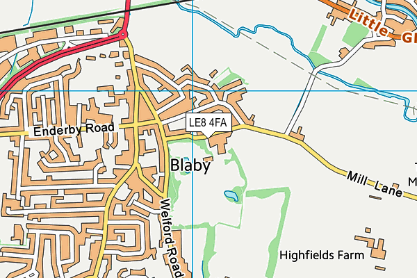 Map of INGLEBY (1245) LIMITED at district scale