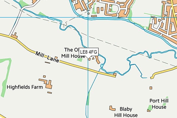 LE8 4FG map - OS VectorMap District (Ordnance Survey)