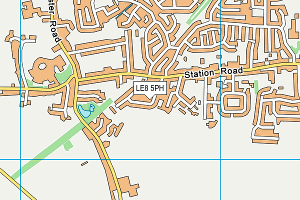 LE8 5PH map - OS VectorMap District (Ordnance Survey)