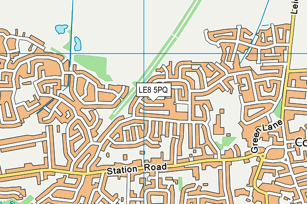 LE8 5PQ map - OS VectorMap District (Ordnance Survey)