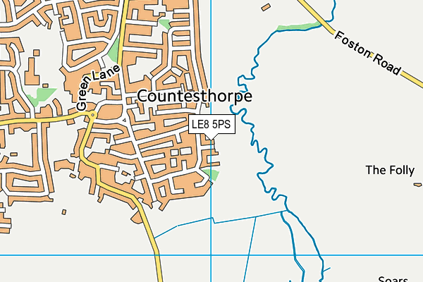 LE8 5PS map - OS VectorMap District (Ordnance Survey)